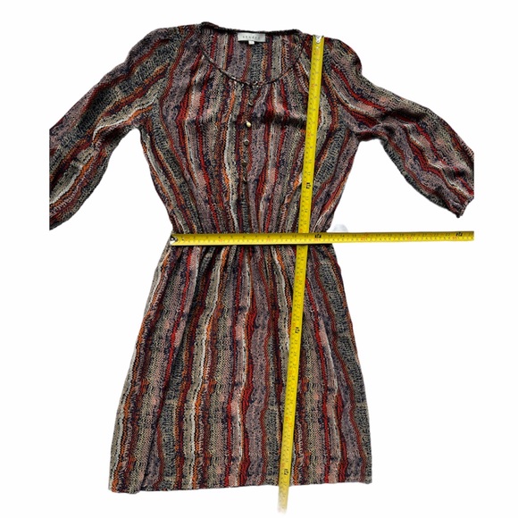 Sandro 100% Silk Dress With Elasticized Waist Sandro Size 1 or US Small - Picture 5 of 15